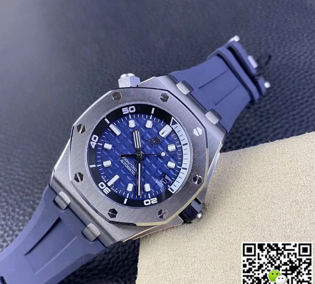 Audemars Piguet Royal Oak Offshore 15720ST.OO.A027CA.01 ZF Factory 1:1 Best Edition Replica Watch Blue Strap